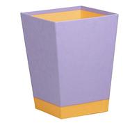 RHODIA 318829C - Iris Waste Paper Bin - 24x24x32 cm - Orange Saddle Stitching - Faux Leather Exterior - Rhodiarama Home Office Collection - Office Organization & Designer Storage