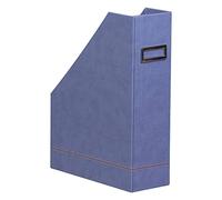 RHODIA 318838C - Saphir Magazine Rack - 10x25x31 cm - Orange Saddle Stitching - Faux Leather Exterior - Rhodiarama Home Office Collection - Office Organization & Design Storage