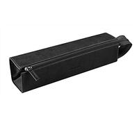 RHODIA 319012C - Pencil case Rhodiarama Black - 23x5x5 cm - Flat opening for use as a pencil case - Faux leather - Storage for pens, pencils, markers, small supplies