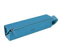 RHODIA 319017C - Pencil case Rhodiarama Turquoise - 23x5x5 cm - Flat opening for use as a pencil case - Faux leather - Storage for pens, pencils, markers, small supplies