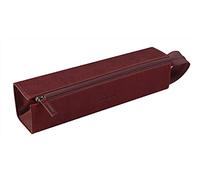 RHODIA 319027C - Pencil case Rhodiarama Burgundy - 23x5x5 cm - Flat opening for use as a pencil box - Faux leather - Storage for pens, pencils, markers, small supplies