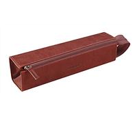 RHODIA 319028C - Pencil case Rhodiarama Nacarat - 23x5x5 cm - Flat opening for use as a pencil case - Faux leather - Storage for pens, pencils, markers, small supplies
