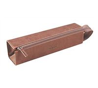 RHODIA 319029C - Pencil case Rhodiarama Rosewood - 23x5x5 cm - Flat opening for use as a pencil box - Faux leather - Storage for pens, pencils, markers, small supplies