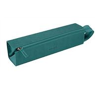 RHODIA 319033C - Pencil case Rhodiarama Peacock - 23x5x5 cm - Flat opening for use as a pencil case - Faux leather - Storage for pens, pencils, markers, small supplies