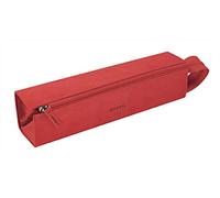 RHODIA 319037C - Pencil case Rhodiarama Coral - 23x5x5 cm - Flat opening for use as a pencil case - Faux leather - Storage for pens, pencils, markers, small supplies