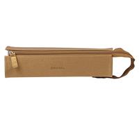 RHODIA 319038C - Pencil case Rhodiarama Gold - 23x5x5 cm - Flat opening for use as a pencil case - Faux leather - Storage for pens, pencils, markers, small supplies