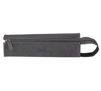 RHODIA 319041C - Pencil case Rhodiarama Titanium - 23x5x5 cm - Flat opening for use as a pencil case - Faux leather - Storage for pens, pencils, markers, small supplies