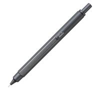 Rhodia 9373C - scRipt Mechanical Pencil Brushed Aluminum Hexagonal Body - Titanium - for Standard 0.5mm Graphite Lead, Retractable Steel Barrel, Under the Push Eraser - ScRipt Collection