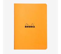 Rhodia : Lined Side Stapled Notebook : Orange Cover : 48 Sheets : A5