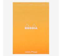 RHODIA 18558C - Dot pad Stapled Notepad N°18 Orange - A4 - Dot Dotted - 80 Detachable Sheets - White Clairefontaine Paper 80 g/m - Soft and Resistant Coated Card Cover - The Basics