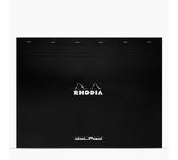 Rhodia : No.38 Basics Dot Pad : Black Cover : 80 Sheets : 31.8x42cm