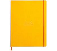 Rhodia Notebook A4+ Ruled Casebound Side Bound Soft Cover Daffodil Not perforated 160 Pages