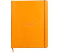 Rhodia Notebook A4+ Ruled Casebound Side Bound Soft Cover Orange Not perforated 160 Pages