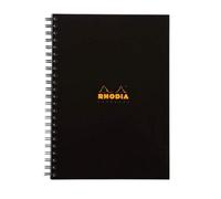 Rhodia - Ref 119232C - Hardback Casebound Business Book (160 Pages) - A4 Size, Lined Rulings, 90Gsm Vellum Paper, Year Planner On