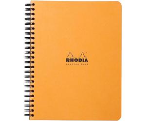 Rhodia - Ref 193418C - Wirebound Softcover Meeting Book (160 Pages) - A5+ Size,