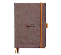 Rhodia Softcover Goal Book, A5 , Dot - Chocolate