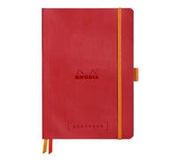 Rhodia Softcover Goal Book, A5 , Dot - Poppy
