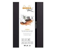 RHODIA TOUCH 116101C - Marker Pad A4 - 50 Sheets - Clairefontaine Layout Uni White Extra Smooth Paper 100 g/m - for Drawing with Alcohol Marker, Liner Pen, Fountain Pen