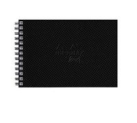 RHODIA TOUCH 116162C - Watercolour notebook 100% cotton - satin finish - 300 gsm - A6 landscape - 40 non-microperforated pages - Watercolour Book hardcover