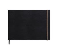 RHODIA TOUCH 116172C - Mixed Media Book - A4 landscape - Paint'On extra-white 250 gsm multi-technique paper - 40 non-microperforated pages - Bookmark + pocket