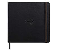 RHODIA TOUCH 116176C - Mixed Media Book - 15 x 15 cm - Paint'On extra-white 250 gsm multi-technique paper - 40 non-microperforated pages - Bookmark + pocket