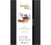 Rhodia Touch Layout Marker Pad Sketchbook - A4 - White Paper - 100gsm - 50 Sheet