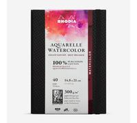 Rhodia Touch : Watercolour Book : 100% Cotton : A5 Portrait : 20 Sheets : 300gsm : Hot Pressed
