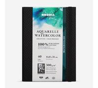 Rhodia Touch : Watercolour Book : 100% Cotton : Hardcover : A5 Portrait : 20 Sheets : 300gsm : Cold Pressed
