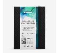 Rhodia Touch : Watercolour Book : 100% Cotton : Hardcover : A6 Portrait : 20 Sheets : 300gsm : Cold Pressed