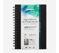 Rhodia Touch : Watercolour Book : 100% Cotton : Spiralbound : A5 Portrait : 20 Sheets : 300gsm : Cold Pressed