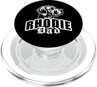 Rhodie Dad with Cute Rhodesian Ridgeback Head on Chest PopSockets PopGrip for MagSafe