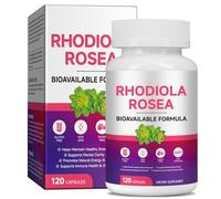 Rhodiola Rosea 500mg Capsules | 3% Rosavins & 1% Salidroside | UK Made Adaptogen Supplement for Natural Energy, Stress Relief & Mental Focus | 120 Vegan Capsules (4 Month Supply)