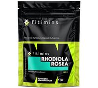 Rhodiola Rosea 500mg | Cognitive Nootropic Supplements | 120 Vegan Capsules | 4-Month Supply | Adaptogenic Herbal Supplement for Focus, Memory, Mental Clarity, Energy & Stress Support | Fitimins