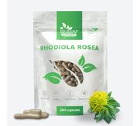 Rhodiola Rosea Capsules 500mg - 240 Capsules | Stress & Energy Support | High Strength Rhodiola Root Standardized to 3% Salidrosides | Vegan Supplement, No Fillers | Raw Powders