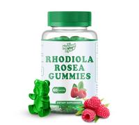 Rhodiola Rosea Gummies 1500mg - Vegan Sugar-Free Adrenal Support Supplement for Stress, Energy, Mood & Focus - Cortisol Balance Adaptogen - Non-GMO Herbal Chews - 60 Count