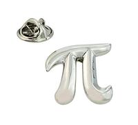 Rhodium Plated Maths Mathematics Professor PI Symbol Love Lapel Pin Badge AJTP177