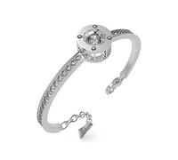 Rhodium Plated Solitaire and White Cubic Zirconia Bangle by Guess White