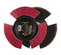 Rhodius 210644 VISION SPEED Flap Disc 125mm Ceramic Stainless Steel