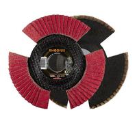 Rhodius VISION SPEED Flap Disc 115mm Ceramic Grain Stainless Steel