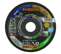 Rhodius XT69 Multi Cutting Disc for All Materials 115mm x 1mm x 22.23mm (Pack of 10)