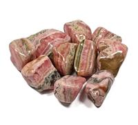 Rhodochrosite Polished Tumblestone Healing Crystals Crystal With Guide & Bag