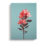 Rhododendron Minimalism No.2 Canvas Print | Gallery Wrapped 30mm Frame Wall Art | 30x20 inches | Ready to Hang | Minimalist Picture | Living Room Bedroom Lounge Office