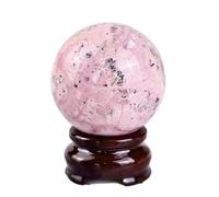 Rhodonite Crystal Ball,Beautiful Rose Stone Ball for Display Gift, Crystal Sphere for, and,Home Decorative Collection,65~70mm