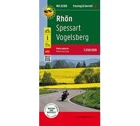 Rhoen - Spessart - Vogelsberg motorcycle map 1 200000 freytag ber - Z245z