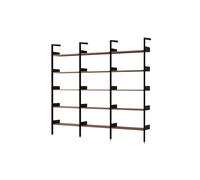 Rhomb IF1 &IF4 & IF4 Shelving Configuration F Lacquered Walnut