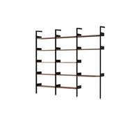 Rhomb IF1 &IF4 & IF5 Shelving Configuration G Lacquered Walnut
