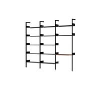 Rhomb IF1 &IF4 & IF5 Shelving Configuration G Lacquered Walnut/Anthracite