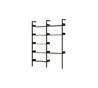 Rhomb IF1 &IF5 Shelving Configuration B Lacquered Walnut