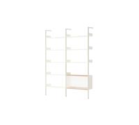 Rhomb IF1 &IF6 Shelving Configuration C Lacquered Oak/Alabaster
