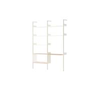 &Tradition Rhomb IF2 &IF6 Shelving Configuration D Lacquered Oak/Alabaster